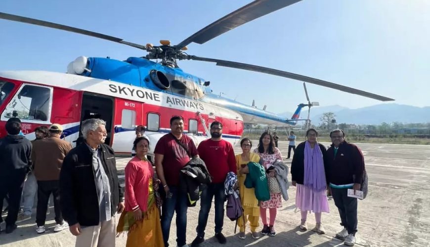 luxury do dham yatra by mi17 helicopter.