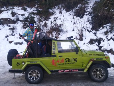 auli skiing course uttarakhand india
